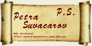 Petra Suvačarov vizit kartica